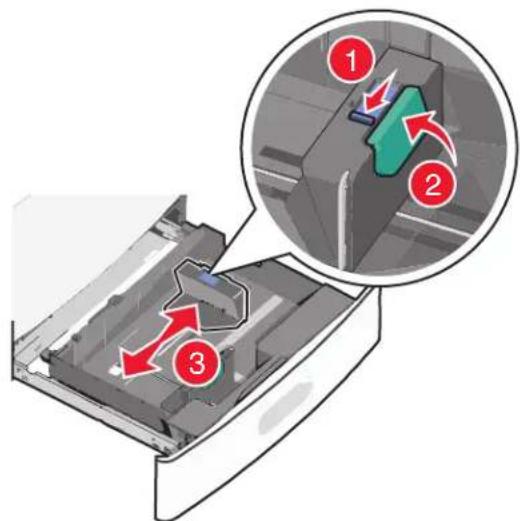 LEXMARK C792 - Chargement du tiroir 550 feuilles standard ou en option - 5