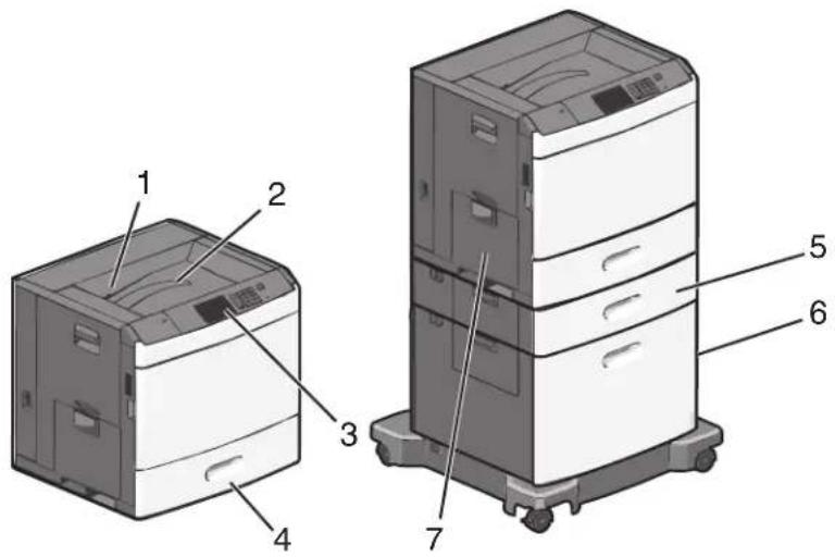 LEXMARK C792 - Configurations des imprimantes - 1
