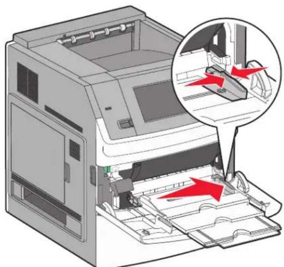 LEXMARK T656 - Chargement du papier dans le chargeur multifonction - 1