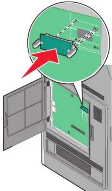 LEXMARK T656 - Installation d'une carte mémoire flash ou d'une barrette microcode - 3