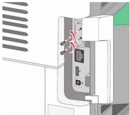 LEXMARK T656 - Installation d'un port ISP (Internal Solutions Port) - 4