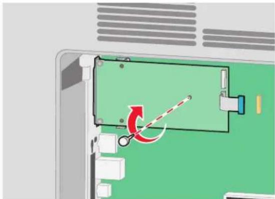 LEXMARK T656 - Installation d'un port ISP (Internal Solutions Port) - 12