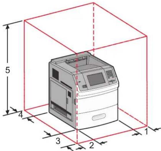 LEXMARK T656 - Selection d'un emplacement pour l'imprimante - 1