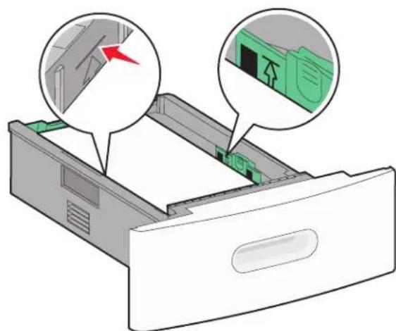 LEXMARK T656 - Chargement du papier dans les tiroirs 250 feuilles et 550 feuilles - 6