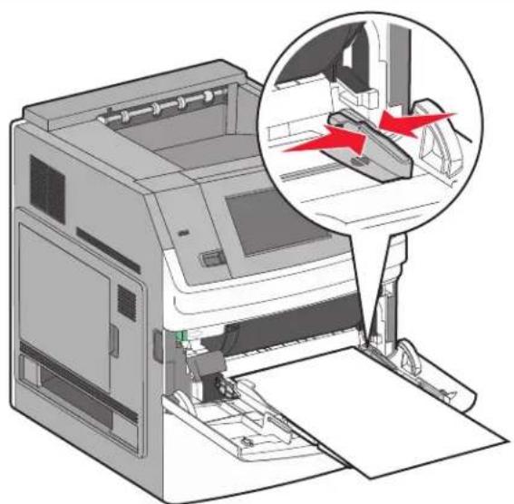 LEXMARK T656 - Chargement du papier dans le chargeur multifonction - 3