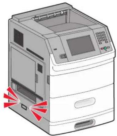 LEXMARK T656 - Retrait d'un bac optionnel - 2