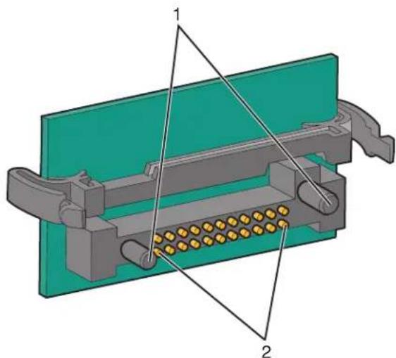 LEXMARK T656 - Installation d'une carte mémoire flash ou d'une barrette microcode - 2