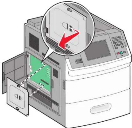 LEXMARK T656 - Accès à la carte logique pour l'installation des options internes - 4