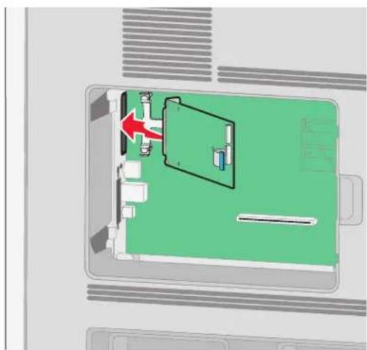 LEXMARK T656 - Installation d'un port ISP (Internal Solutions Port) - 10