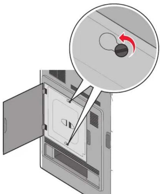 LEXMARK T656 - Accès à la carte logique pour l'installation des options internes - 3