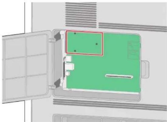 LEXMARK T656 - Installation d'un port ISP (Internal Solutions Port) - 7