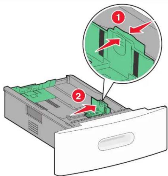 LEXMARK T656 - Chargement du papier dans les tiroirs 250 feuilles et 550 feuilles - 1