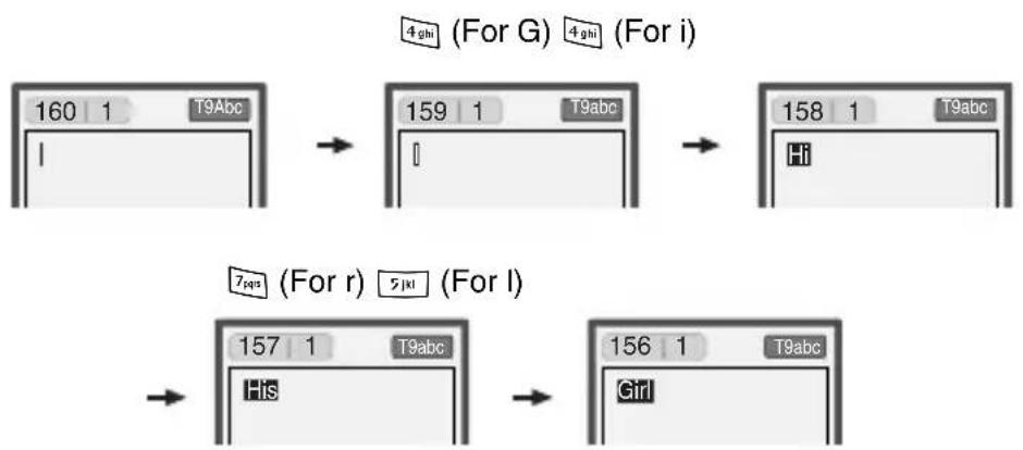 OKI C3100 - - Writing words by using T9. - 1