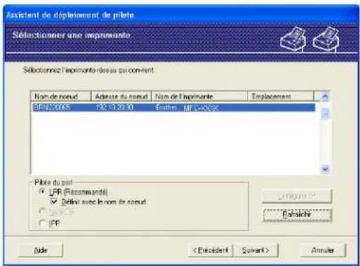 BROTHER DCP6690CW - Utilisation du logiciel de l'Assistant de déploiement de pilote - 1