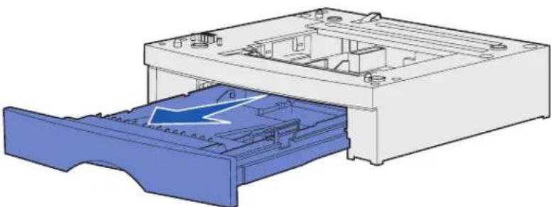 DELL S2500N - Mise en place du bac optionnel - 1