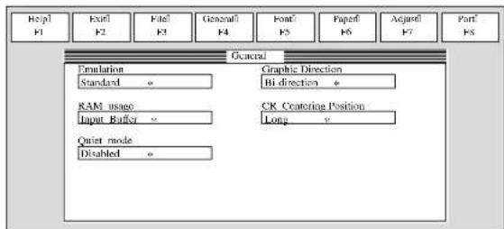STAR LC4521 - Starting up the User Setup Utility - 1