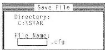 STAR LC4521 - Saving setup data in a configuration file - 1
