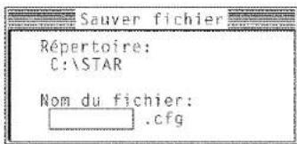 STAR LC4521 - Sauvegarde des données dans un fichier de configuration - 1