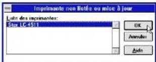 STAR LC4521 - Configuration de l'impression sous Microsoft Windows 3.1 - 4