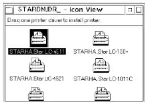STAR LC4521 - Configurer l'impression avec le logiciel OS/2 Warp IBM - 1