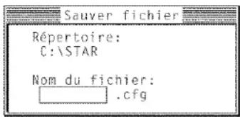 STAR LC4511 - Sauvegarde des données dans un fichier de configuration - 1