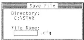 STAR LC4511 - Saving setup data in a configuration file - 1