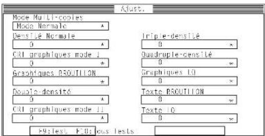 STAR LC4511 - Réglage de l'alignement des points - 1