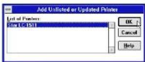 STAR LC1521 - Setting up for printing with Microsoft Windows 3.1 - 4