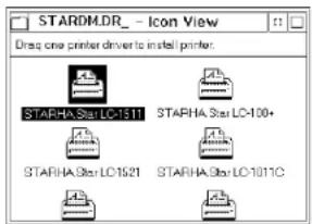 STAR LC1511 - Configurer l'impression avec le logiciel OS/2 Warp IBM - 1