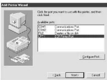 STAR LC1511 - Setting up the printer in Windows 95 - 5