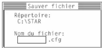 STAR LC1511 - Sauvegarde des données dans un fichier de configuration - 1