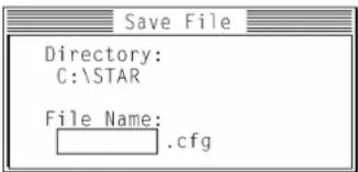 STAR LC1511 - Saving setup data in a configuration file - 1
