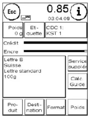 Frama Matrix F4 - Appeler la vue détaillée de produits postaux - 2