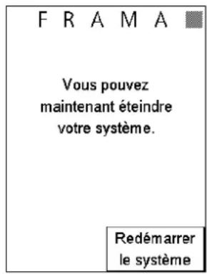 Frama Matrix F4 - Mettre en marche et arrêtier le système d'affranchissement - 2
