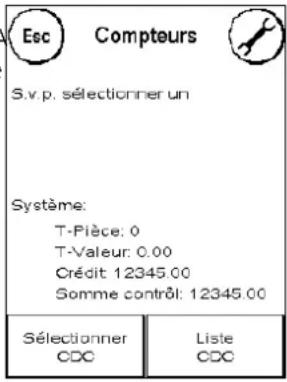 Frama Matrix F4 - Affichage des données des centres de coût dans le mode Administration - 2