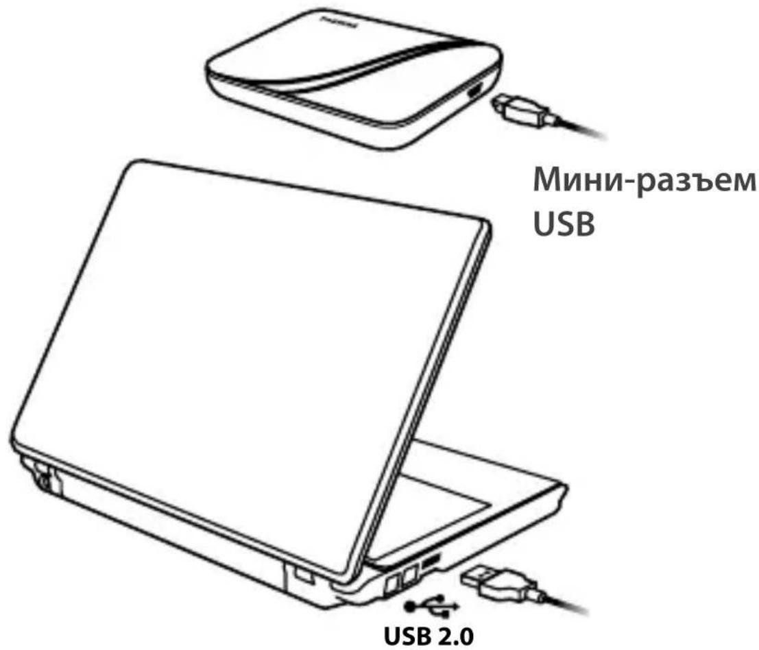 TOSHIBA StorE Art 2 - ПОДКЛЮЧЕНЕ JECTKOТО ДИССА K KOMпьOTЕРУ - 1