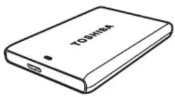 TOSHIBA Canvio Plus - Kontrola dodanych současti - 1