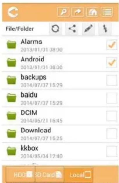 File/Folder Alarms 2013/01/01 08:00 Android 2013/01/01 08:00 backups 2014/07/07 15:29 baidu 2014/07/07 15:29 DCIM 2014/05/21 16:45 Download 2014/07/07 15:25 kkbox 2014/05/04 12:40 HDDI 3D Card Local