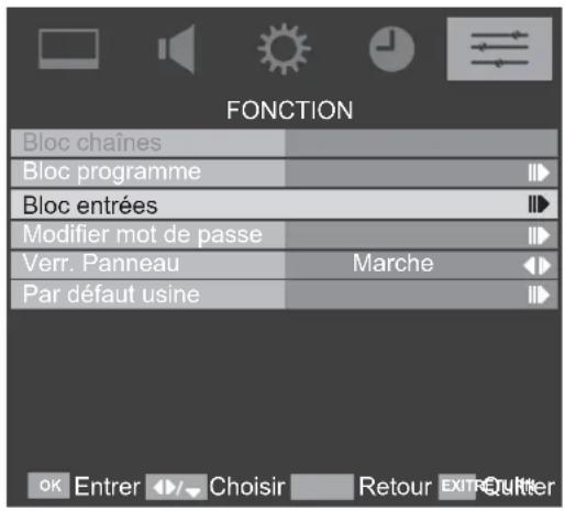 TOSHIBA 32AV613D - Blocage de source - 4