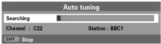 TOSHIBA WLG67 - Tuning Analogue mode for the first time - 2