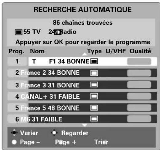 TOSHIBA WLG67 - Recherche automatique - 3