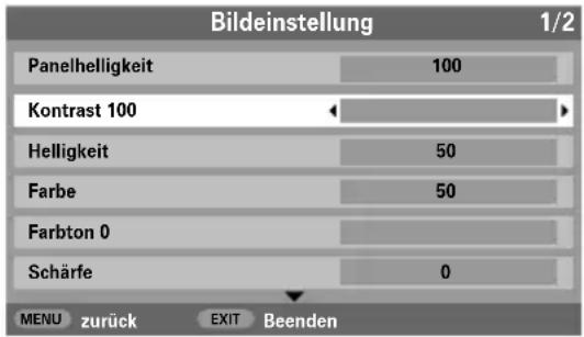 TOSHIBA WLG67 - Bildvoreinstellungen - 1