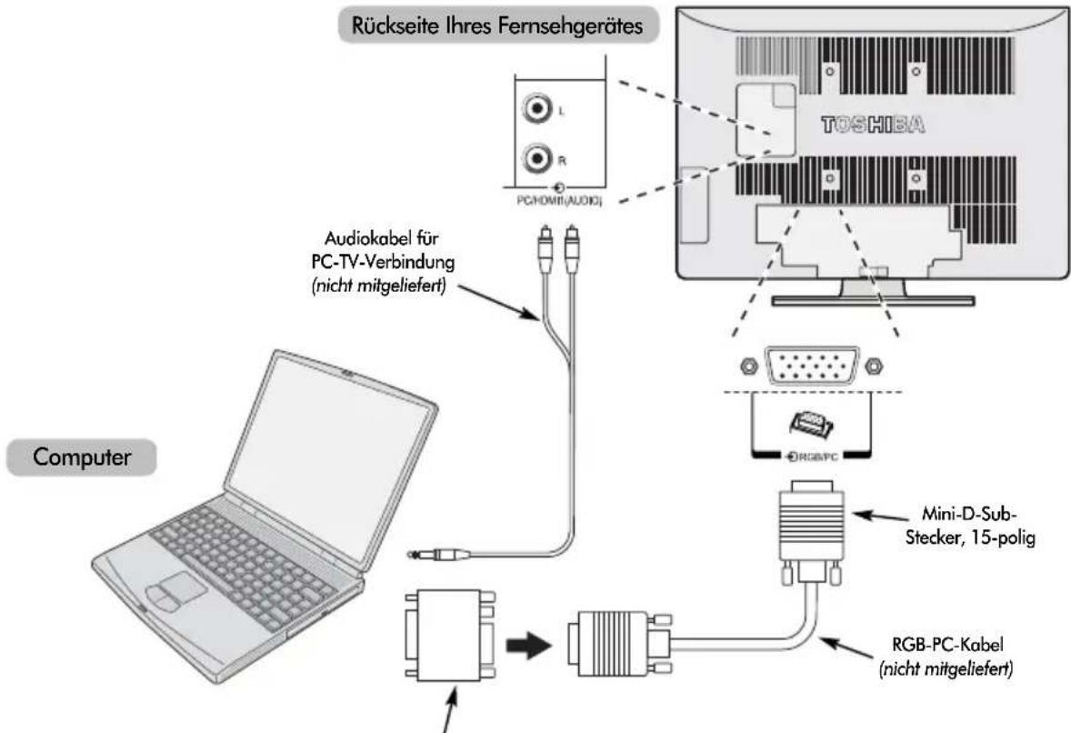 TOSHIBA WLG67 - Anschließen eines Computers - 1