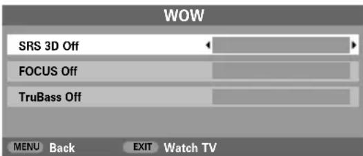 TOSHIBA WLG67 - SRS WOW™ sound effects - 1