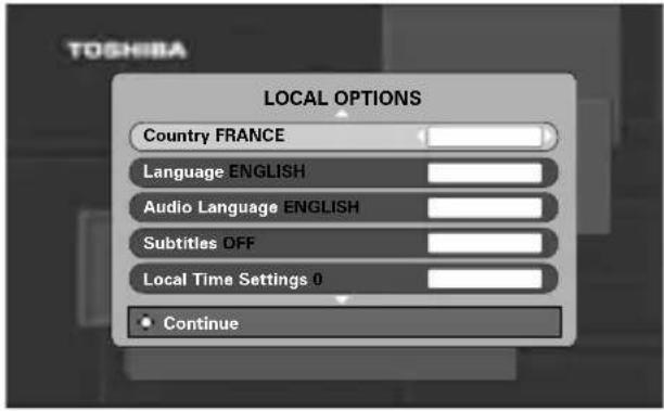 TOSHIBA WLG67 - Réglage du téléviseur pour la première fois - 1