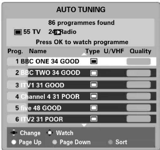 TOSHIBA WLG67 - Auto tuning - 3
