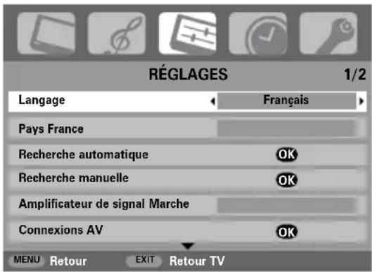 TOSHIBA WLG67 - Utilisation de la recherche automatique - 1