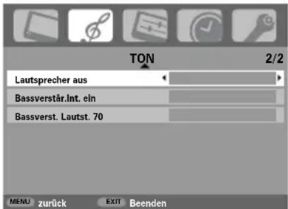 TOSHIBA WLG67 - Bass-, Höhen- und Balance-Regelung - 2