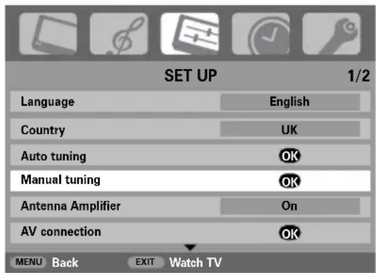 TOSHIBA WLG67 - Analogue – manual tune - 2