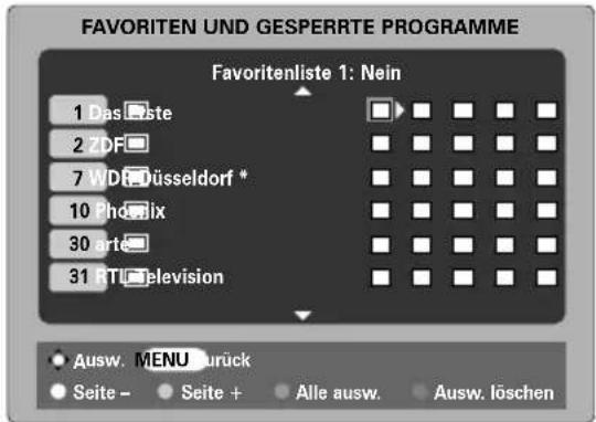 TOSHIBA WLG67 - Auswahl von Lieblingsprogrammen - 1